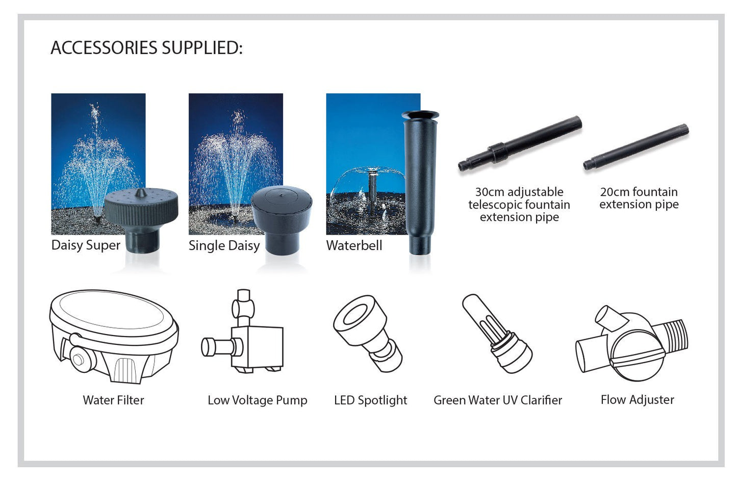 Blagdon 3000 Pond Pump Filter System with UVC & Fountain Attachment
