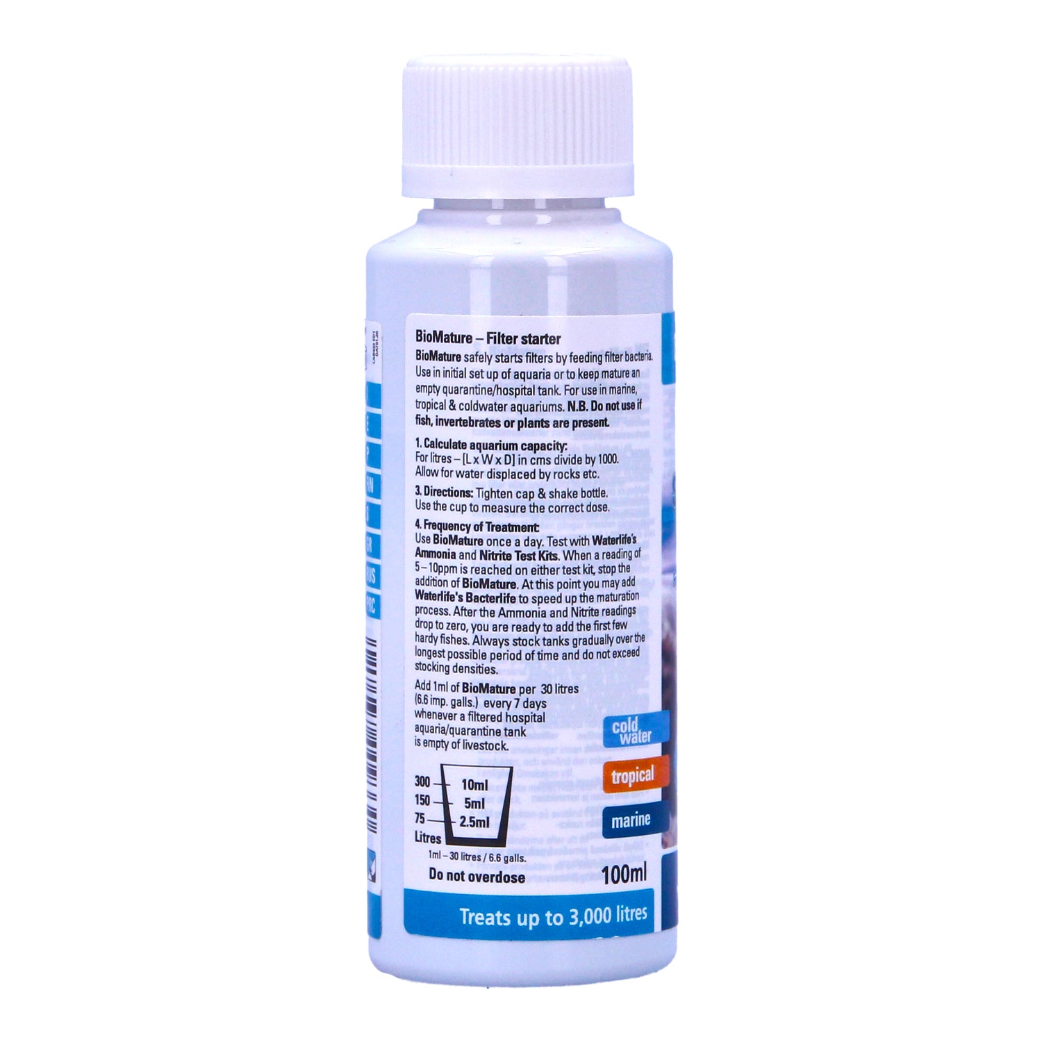Waterlife Biomature 100ml & Ammonia Test Kit Bundle