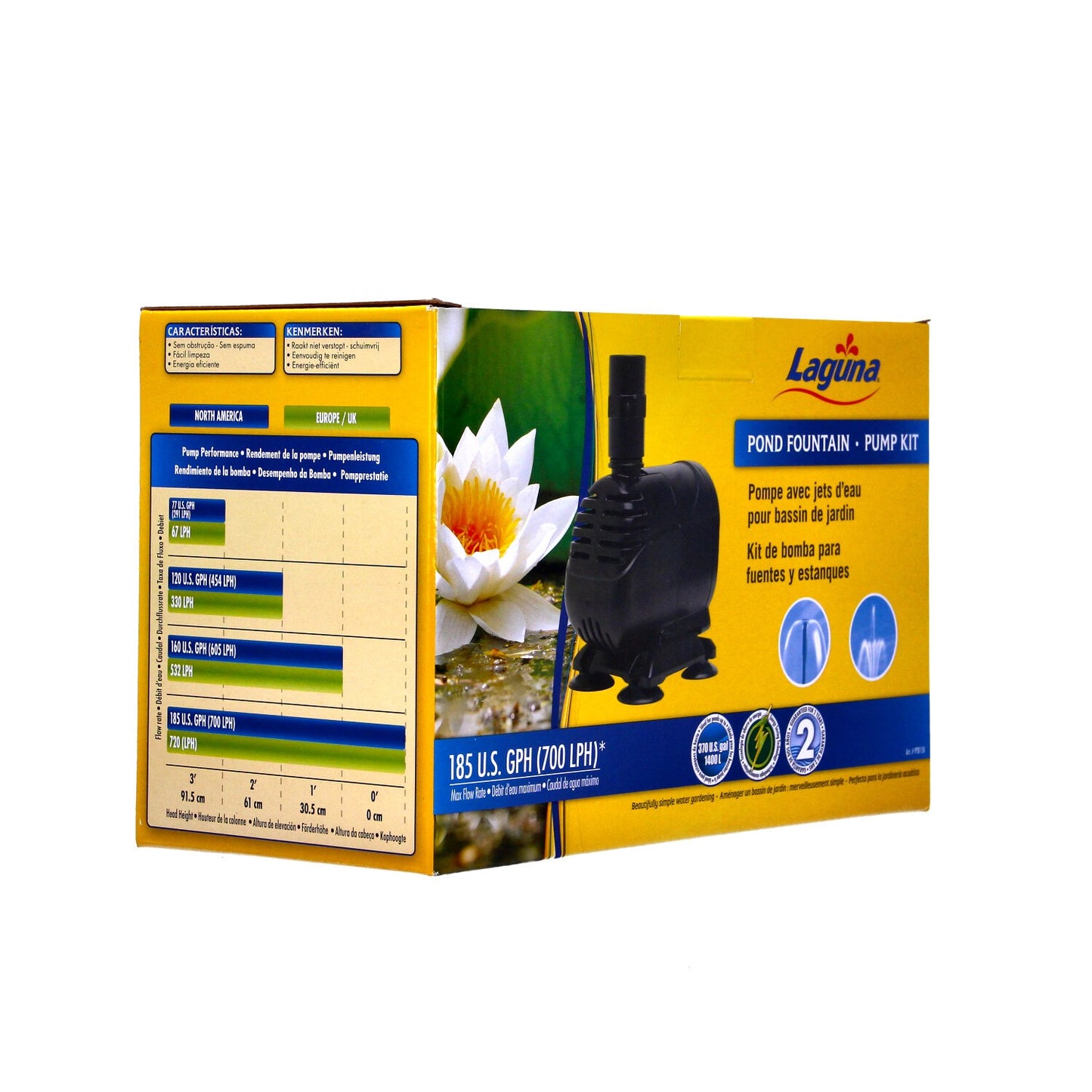 LAGUNA GARDEN POND FOUNTAIN PUMP KIT 700 KOI FISH WATER FEATURE