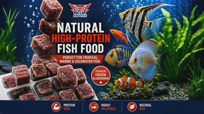 BCUK 100g Frozen Bloodworm – Natural Fish Prey