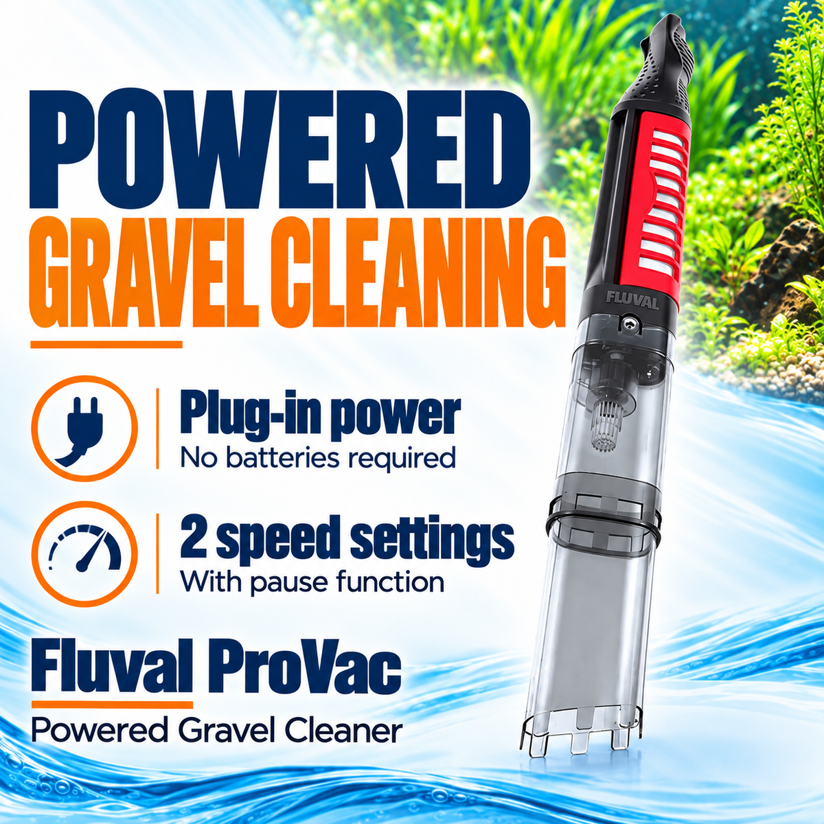 Fluval ProVac- Powered Gravel Cleaner
