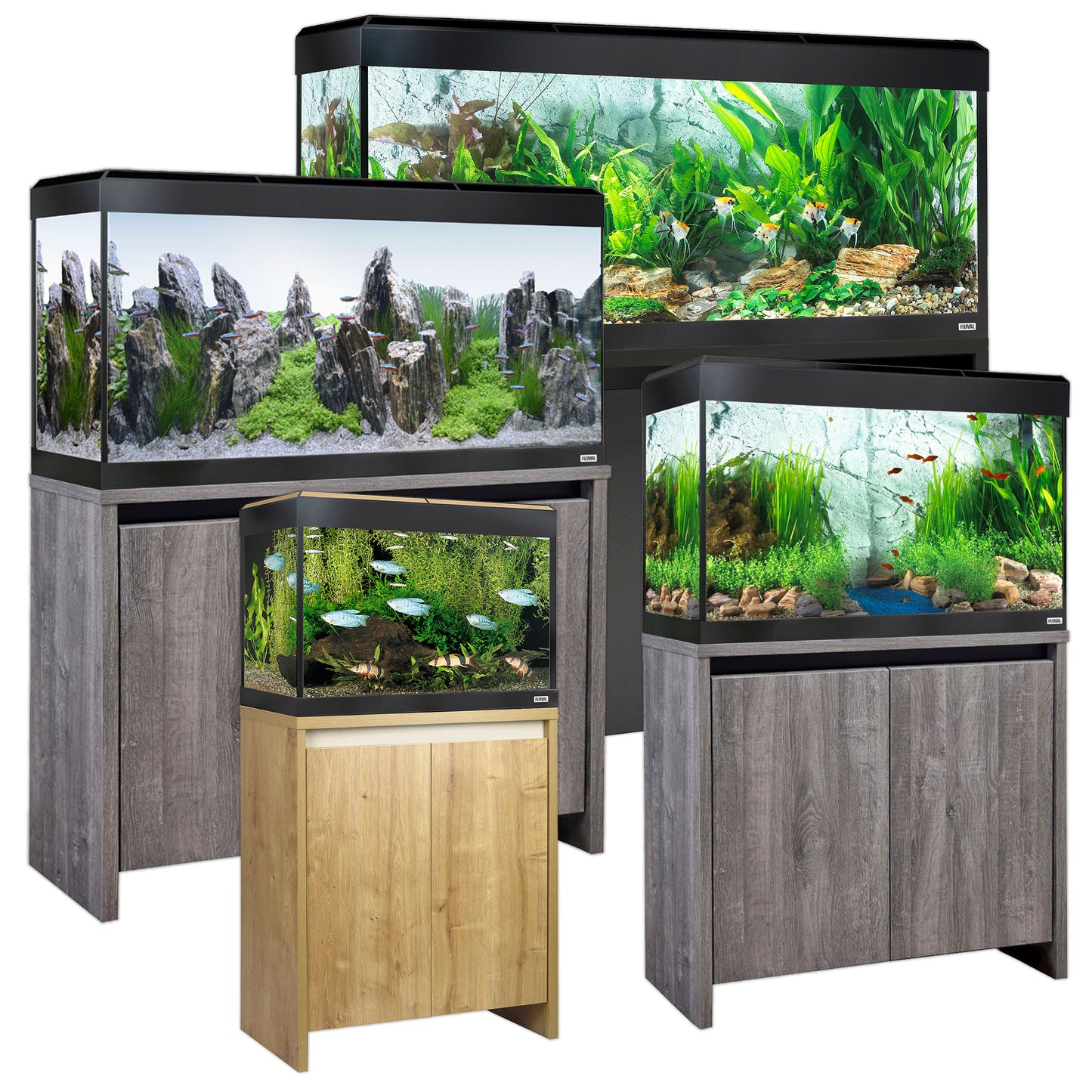 Fluval Roma 200 BT LED Aquarium & Cabinet