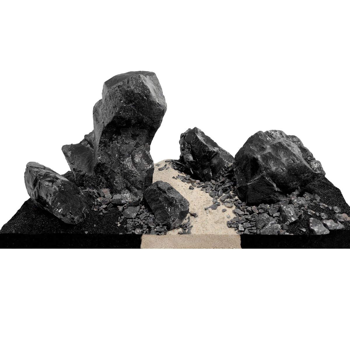 Fluval Black Basalt Stone Rock Aquarium Fish Tank Aquascaper Mega Kit