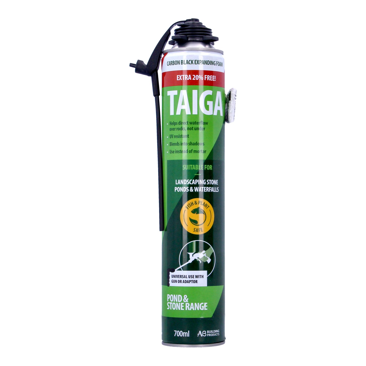 Taiga Black PU Expanding Foam 700ml