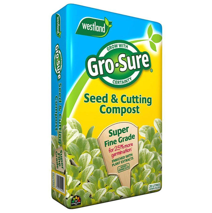 Westland Gro-Sure Seed & Cutting Compost with Vermiculite 20L