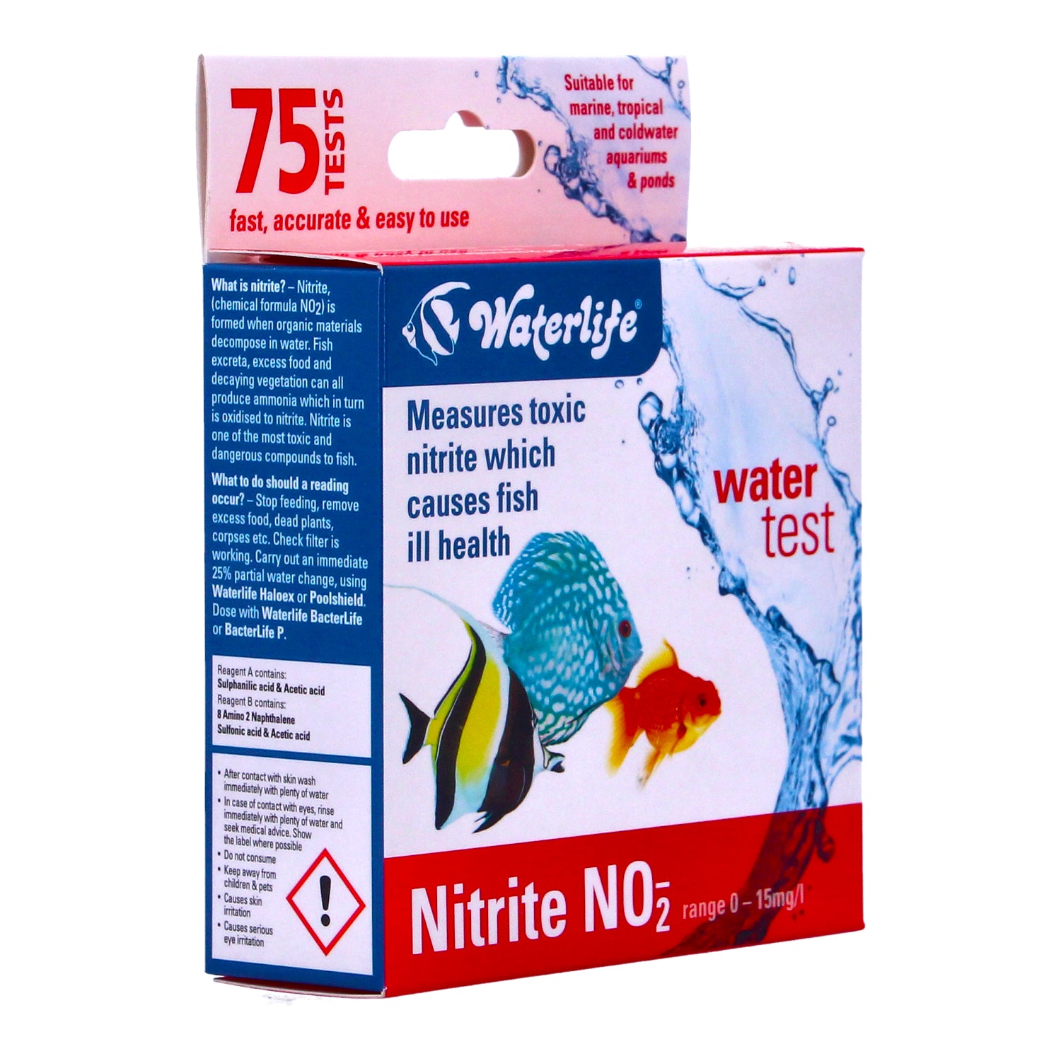 Waterlife Nitrite NO2 Water Test