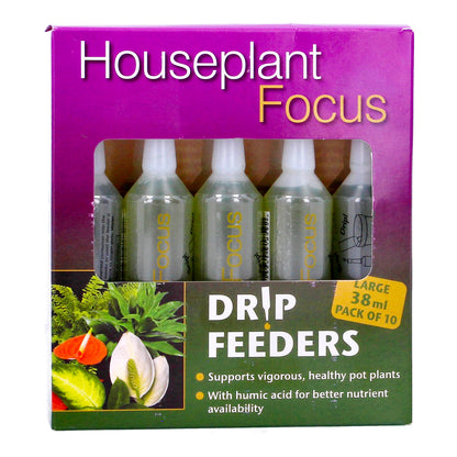 Plant Drip Feeders Houseplant 10 Pack Food Fertiliser Indoor Nutrients 38ml