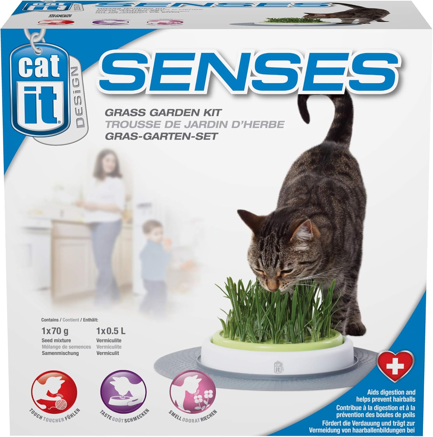 Catit Senses Grass Garden Kit Cat Interactive Toy