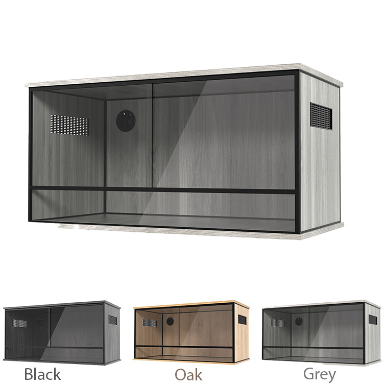 ProRep 3ft x 1.5ft Reptile Vivarium – Grey, Oak or Black