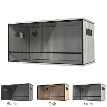 ProRep 3ft x 1.5ft Reptile Vivarium – Grey, Oak or Black