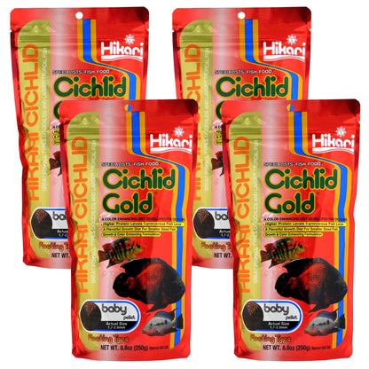 Hikari Cichlid Gold Baby Floating Pellets 1kg (4x250g) Fish Food