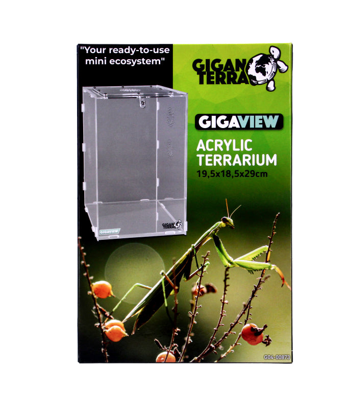 GIGANTERRA Easy Assemble Acrylic Clear Terrarium For Reptiles 