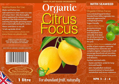 Organic Citrus Focus 1L Plant Fertiliser