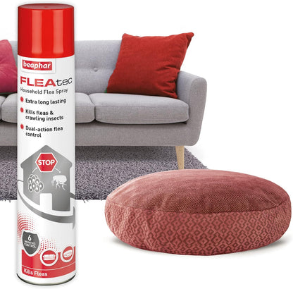 Beaphar FLEAtec Household Fast Acting Flea Treatment Insect Control Spray 600ml