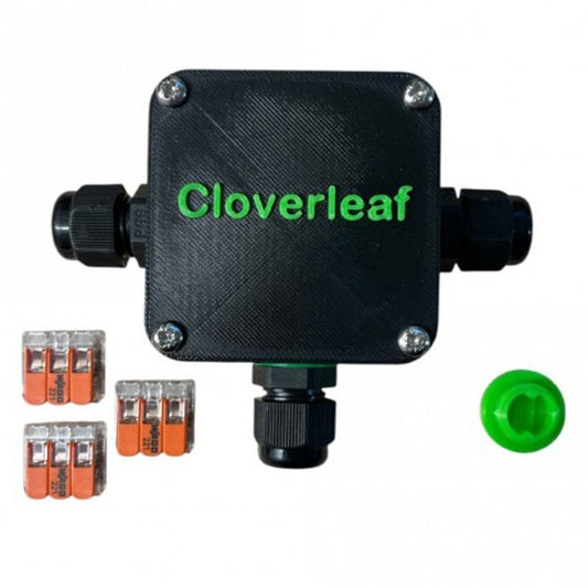Cloverleaf 2-Way Junction Box Outdoor Cable Connector 