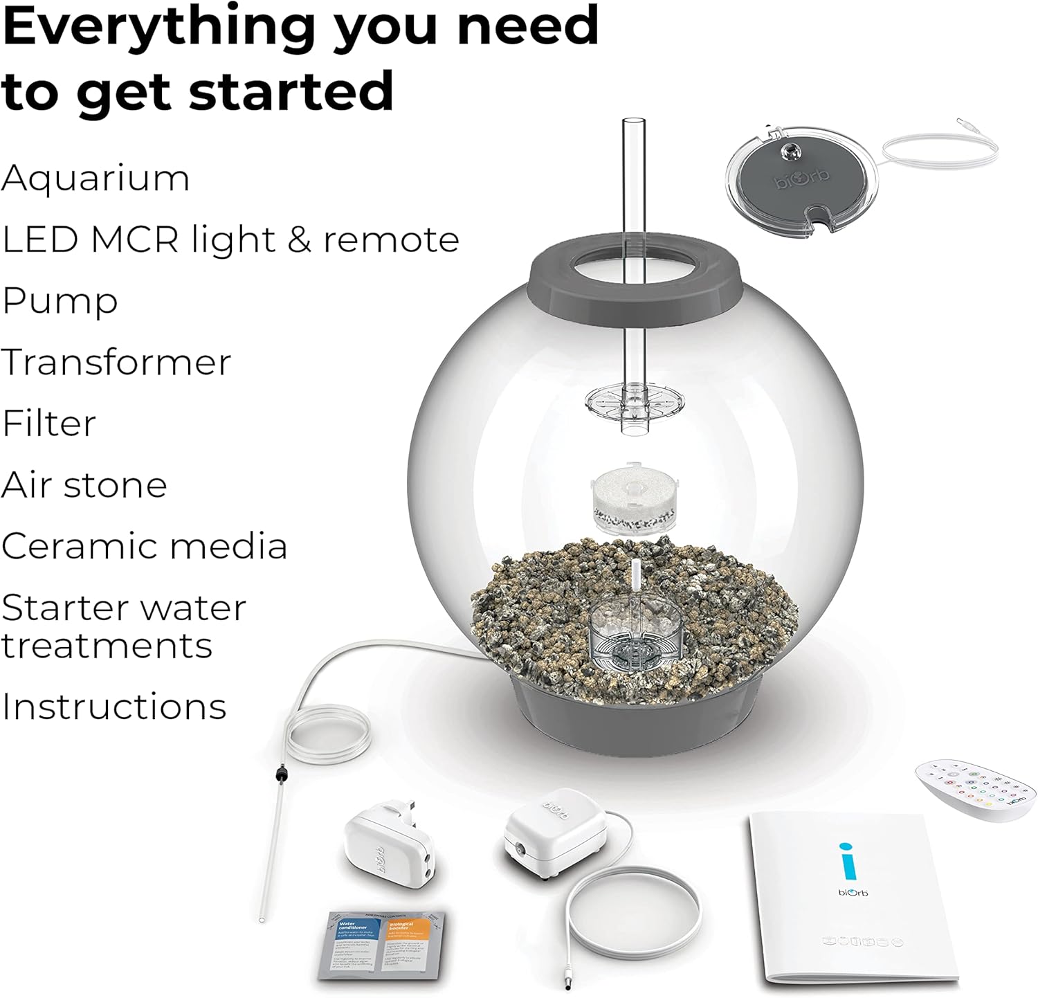 biOrb Classic 60 Acrylic Aquarium Silver Led