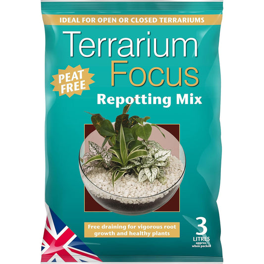 GT Terrarium Focus Repotting Mix Peat Free 3L