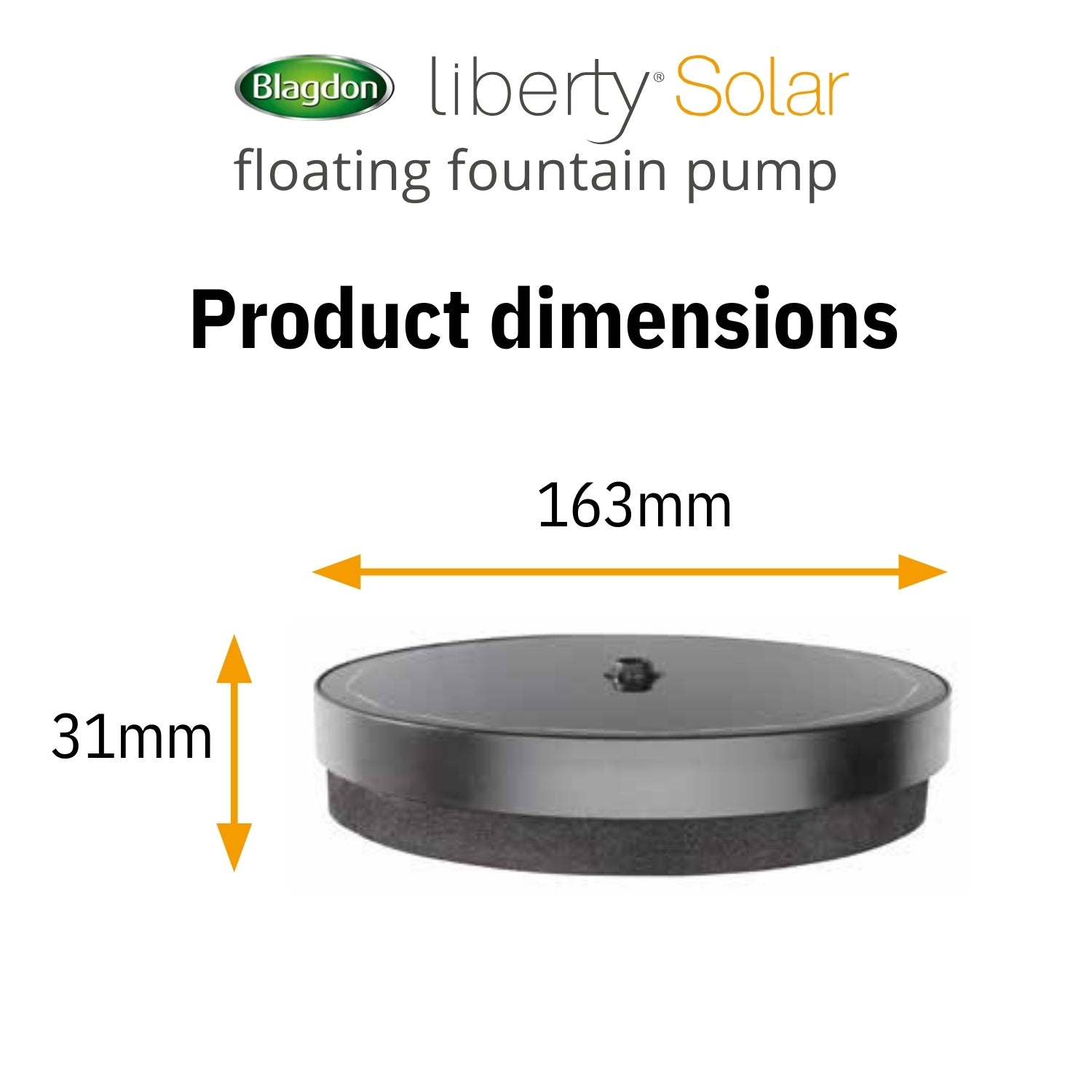 Blagdon Liberty Solar Floating Fountain