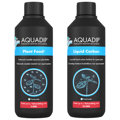 AQUADIP Plant Food & Liquid Carbon Fertiliser Aquarium Tropical Fish Tank