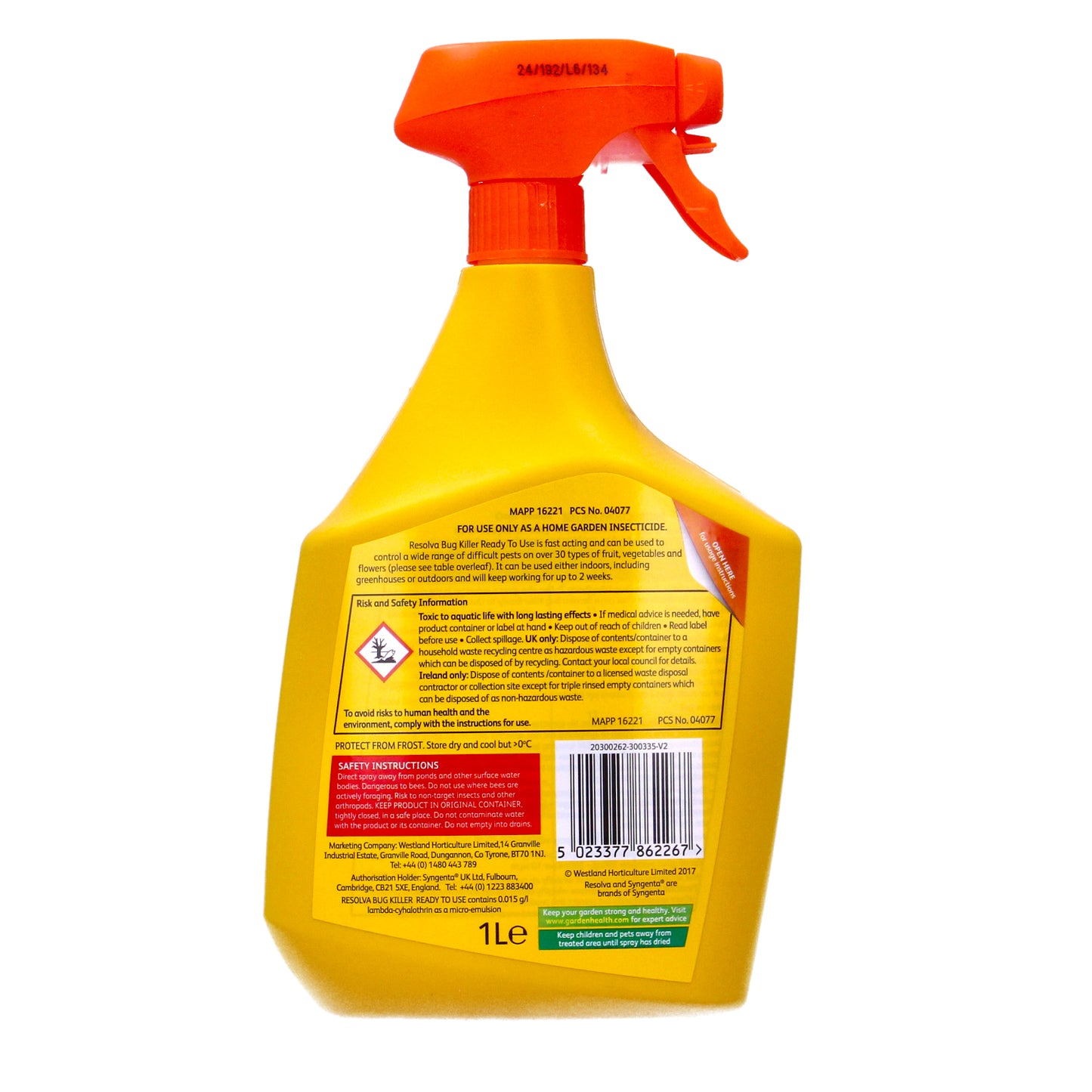 Resolva Bug Killer 1L Ready to Use