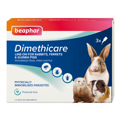 DIMETHICARE LINE ON FLEA TREATMENT RABBITS GUINEA PIGS FERRETS