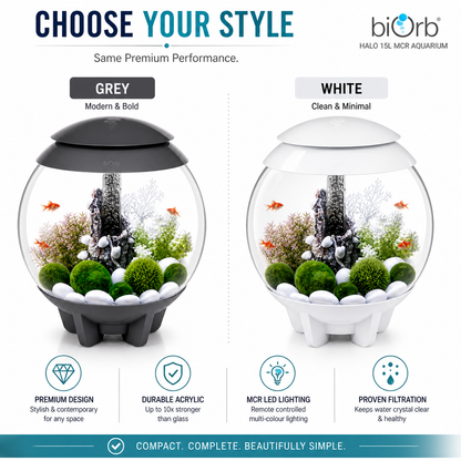biOrb HALO 15L MCR LED Aquarium with 3D LED Lighting