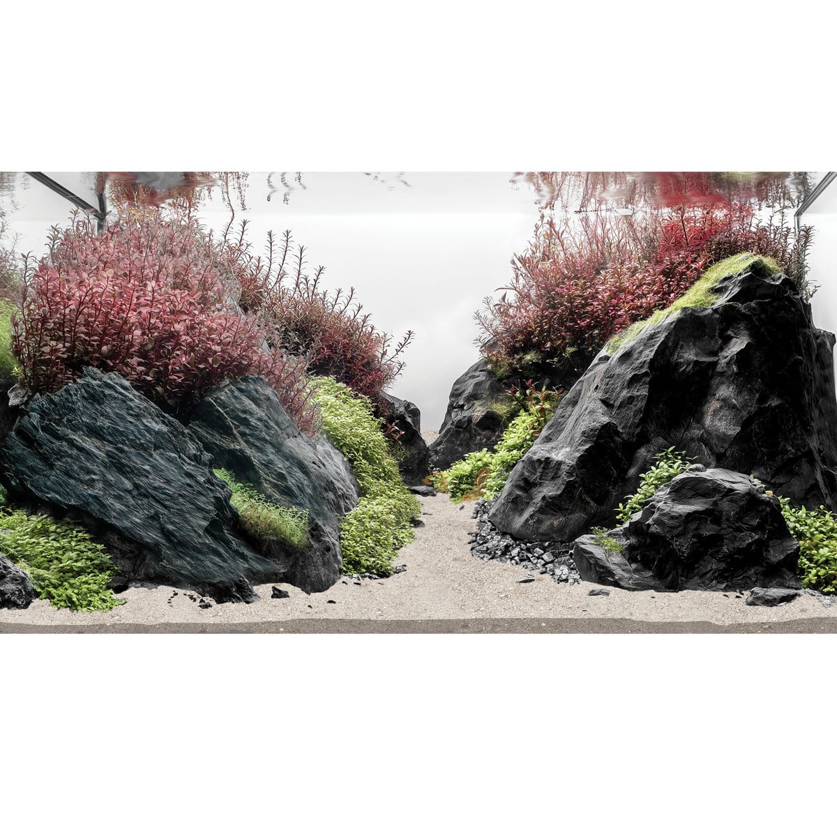 Fluval Black Basalt Stone Rock Aquarium Fish Tank Aquascaper Mega Kit