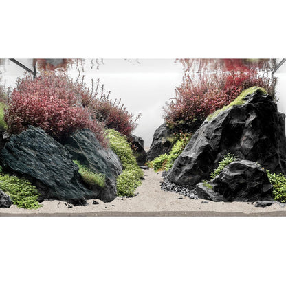 Fluval Black Basalt Stone Rock Aquarium Fish Tank Aquascaper Mega Kit