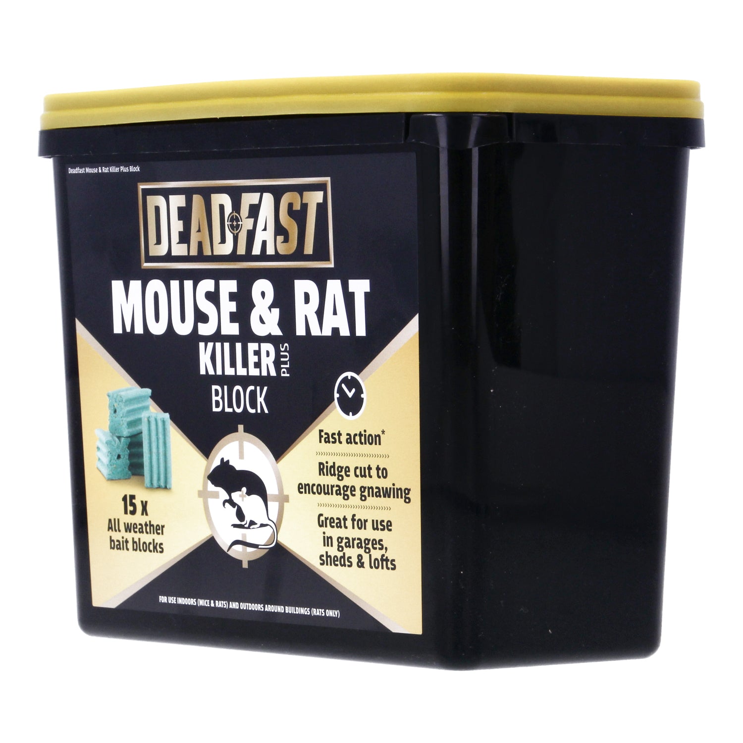Deadfast Mouse and Rat Killer Plus 15 Block 300g