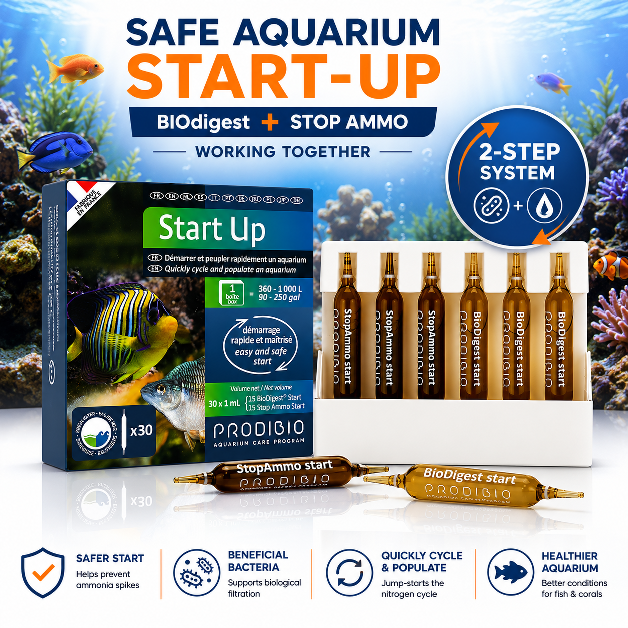 Prodibio Start Up, Aquarium Bacteria Starter