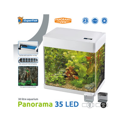 Superfish Panorama 35 White Aquarium 30L