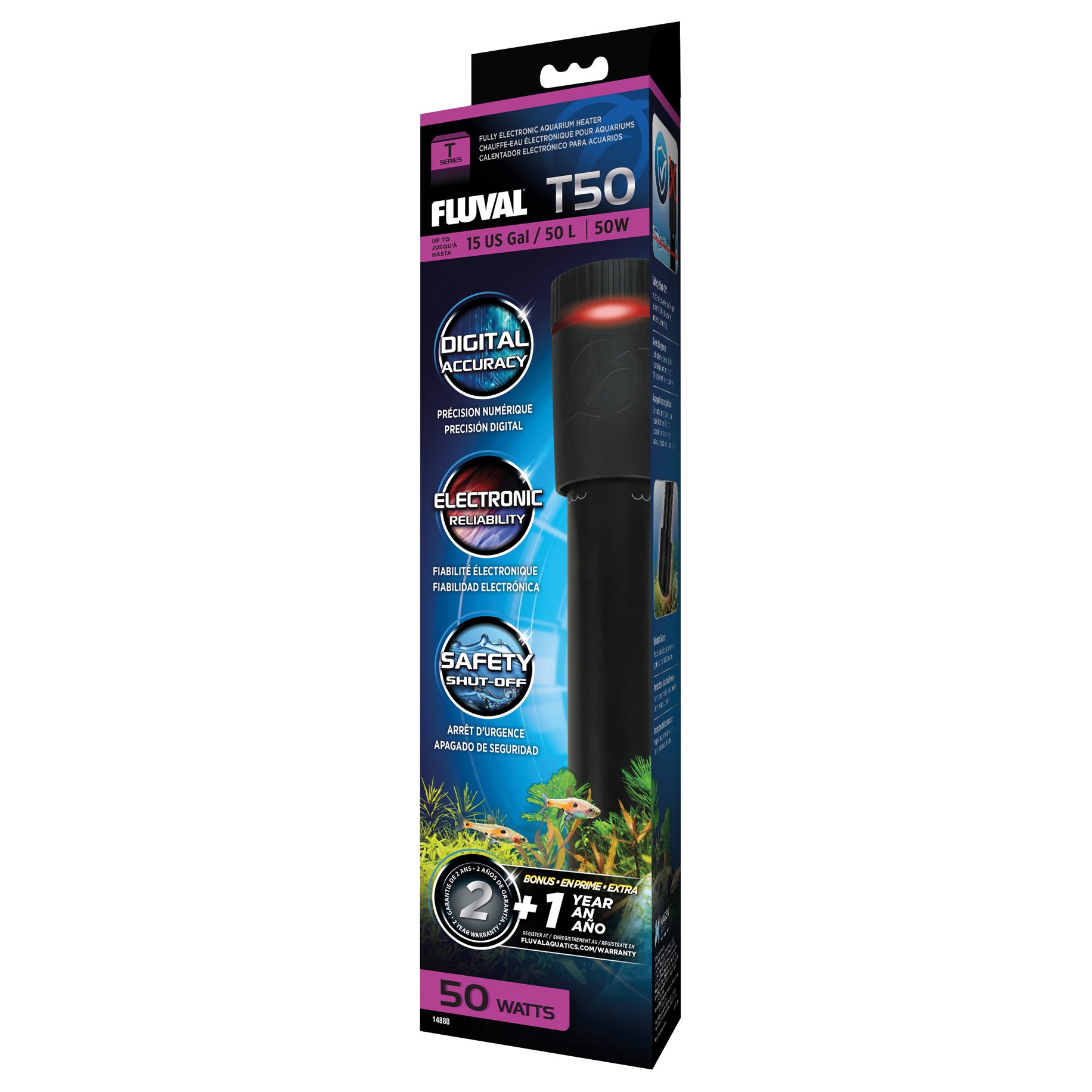 Fluval T50 50W Aquarium Heater