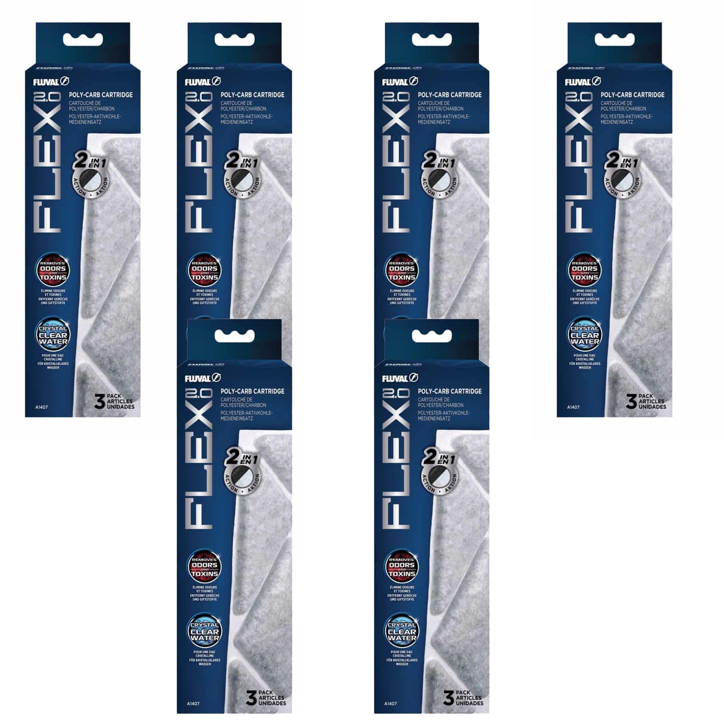 Fluval Spare Polycarbonate Cartridge for Flex 2.0 Aquarium Fish Tank Filter