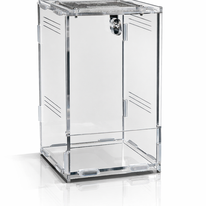 Repto Terra Clear Acrylic Terrarium Mesh Top Lock Reptile Enclosure