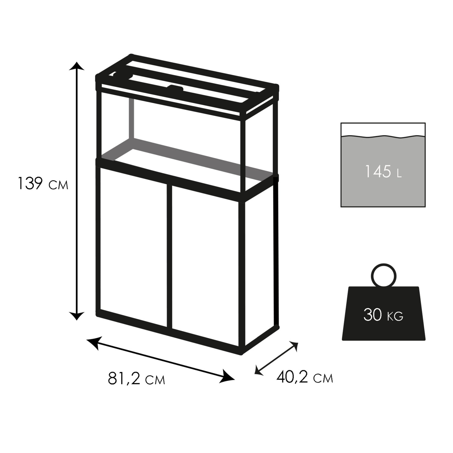 Ciano Emotions Pro 80 Aquarium & Cabinet