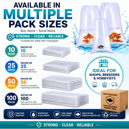 Aquacadabra Puncture-Proof Fish Transport Bags