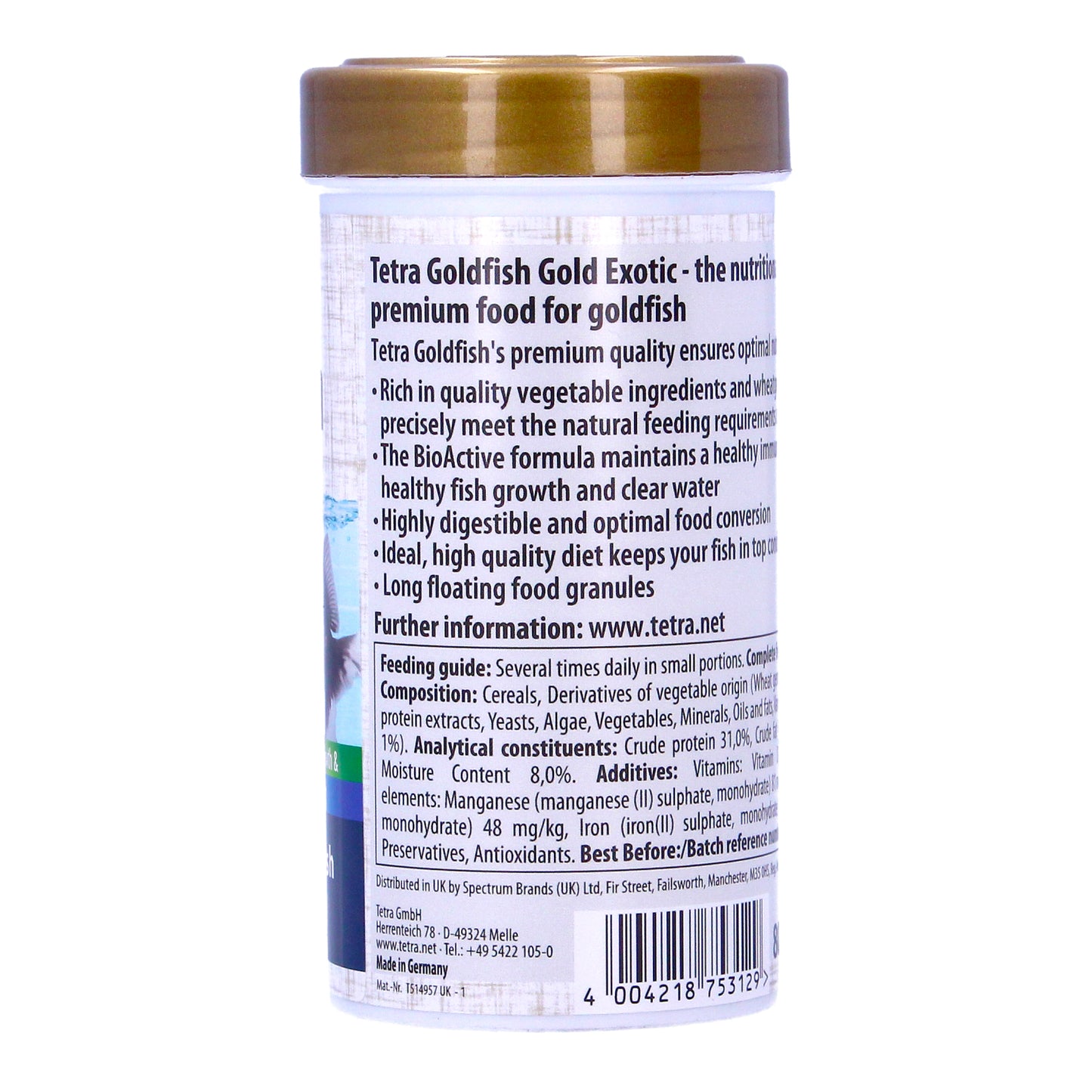 Tetra Goldfish Gold Exotic 80g