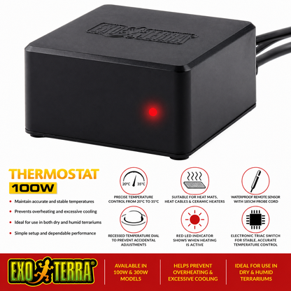 Exo Terra ON/OFF Thermostat 100W/300W with Sensor
