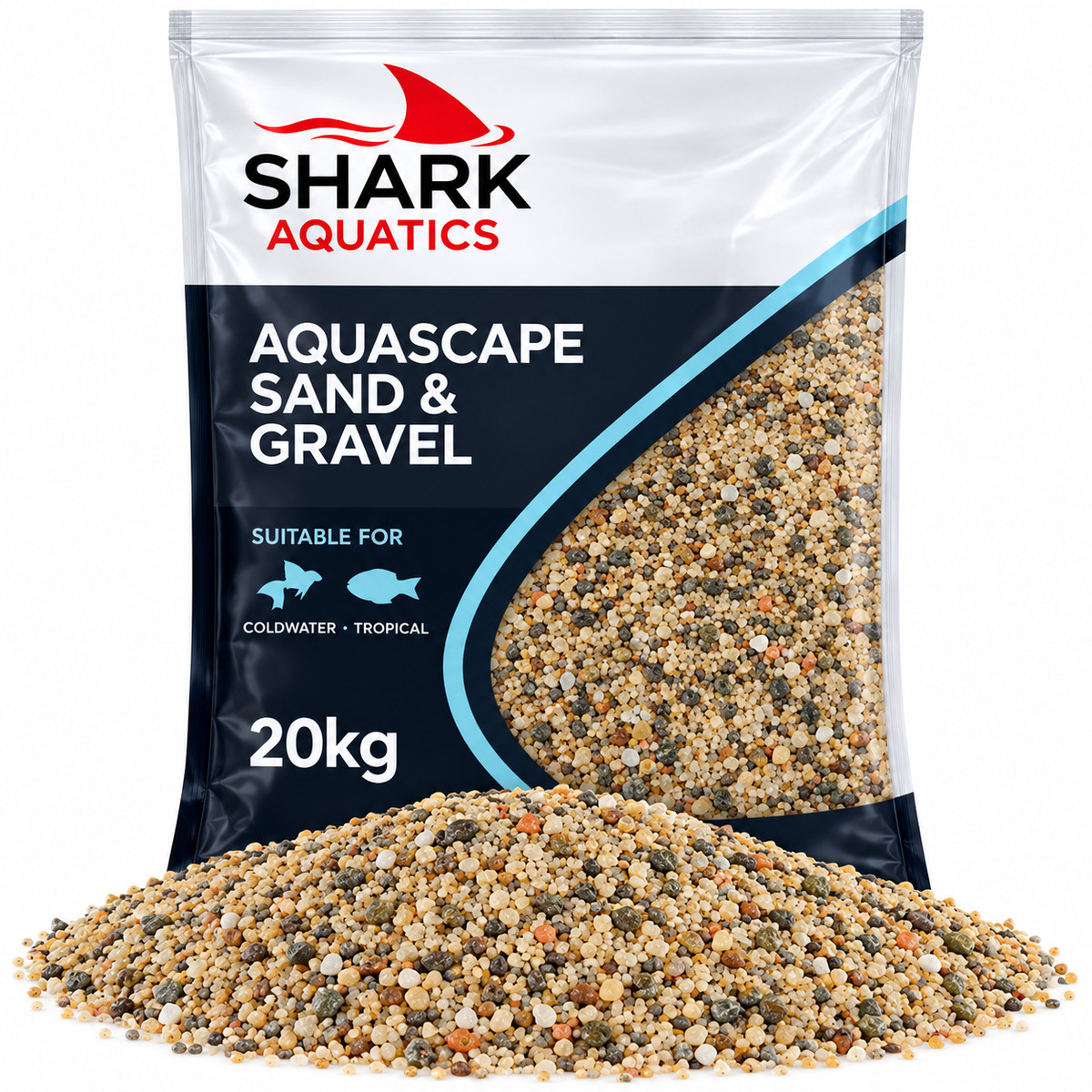 Shark Sand Aquarium Substrate 10kg 20kg Natural Fish Tank Sand Aquascaping
