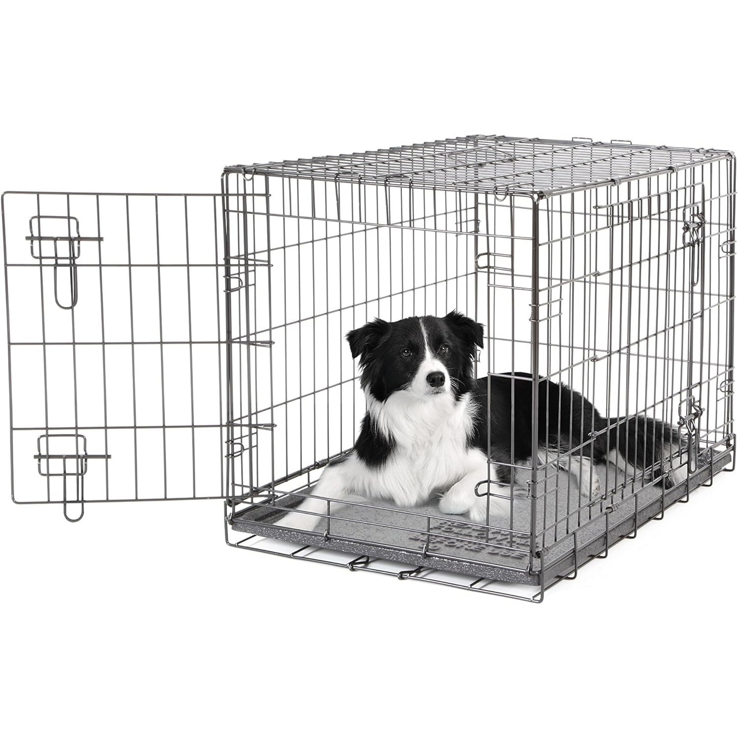 Dogit 2 Door Black Wire Home Medium L77 x W48 x H54.4cm