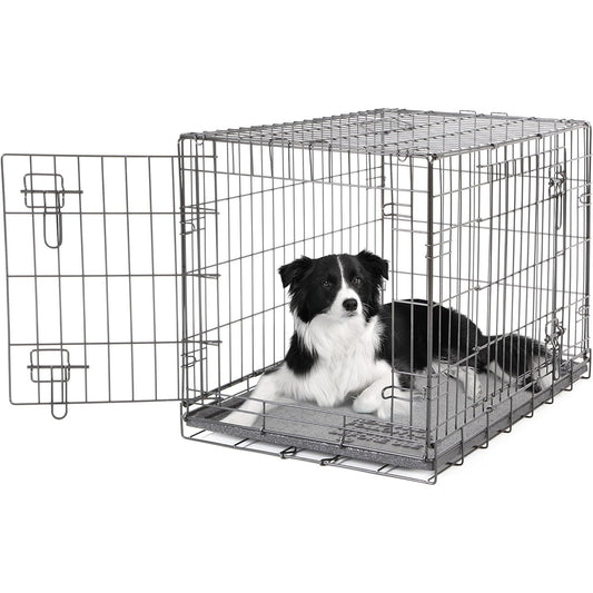 Dogit 2 Door Black Wire Home Medium L77 x W48 x H54.4cm