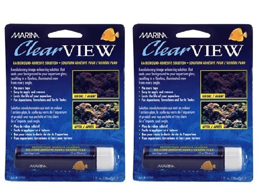 Marina Clearview Aquarium Background Adhesive 30ml x2 Fish Tank Glue Sealant