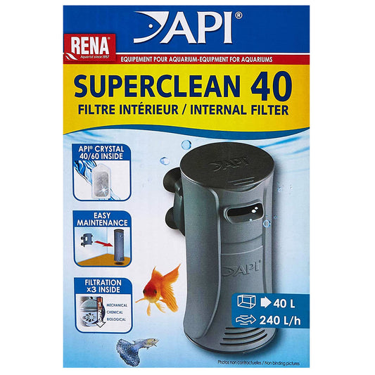 API Superclean 40 Internal Aquarium Filter Fish Tank Ex Demo Original Box