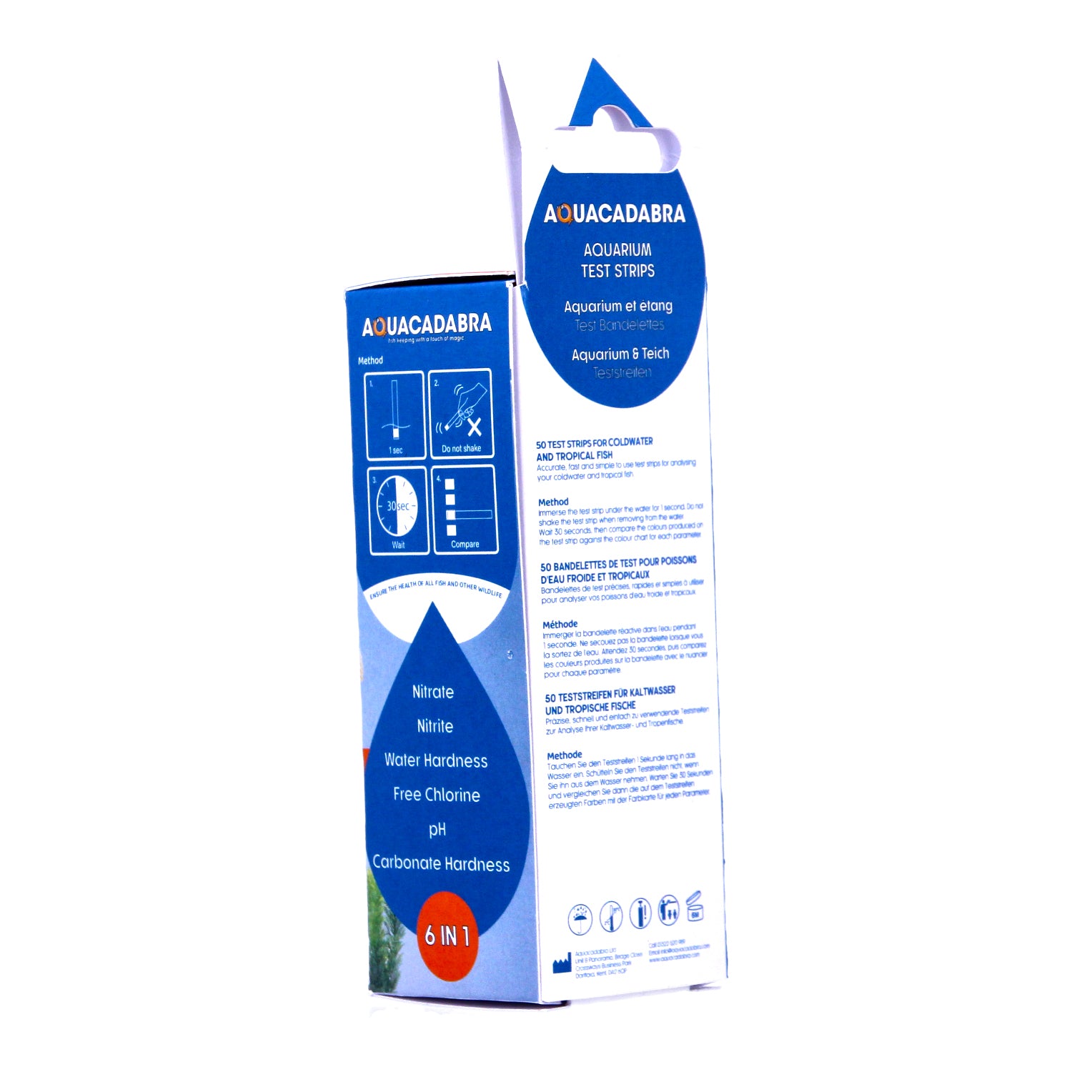 Aquacadabra Aquarium 6 in 1 50 Strips Nitrate Nitrite Test Kit
