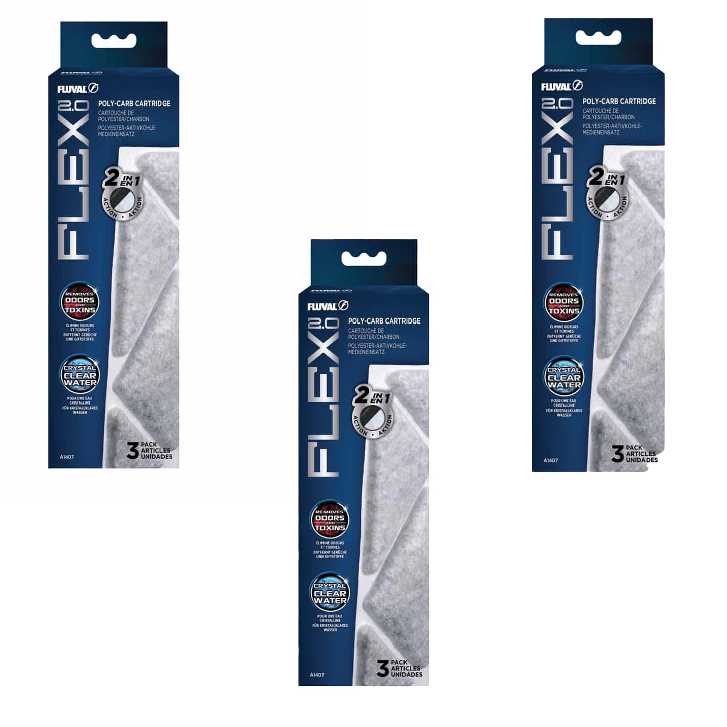 Fluval Spare Polycarbonate Cartridge for Flex 2.0 Aquarium Fish Tank Filter