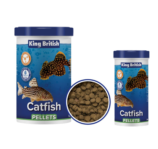 King British Catfish Pellets Bottom Feeder Aquarium Tropical Food 200g / 600g