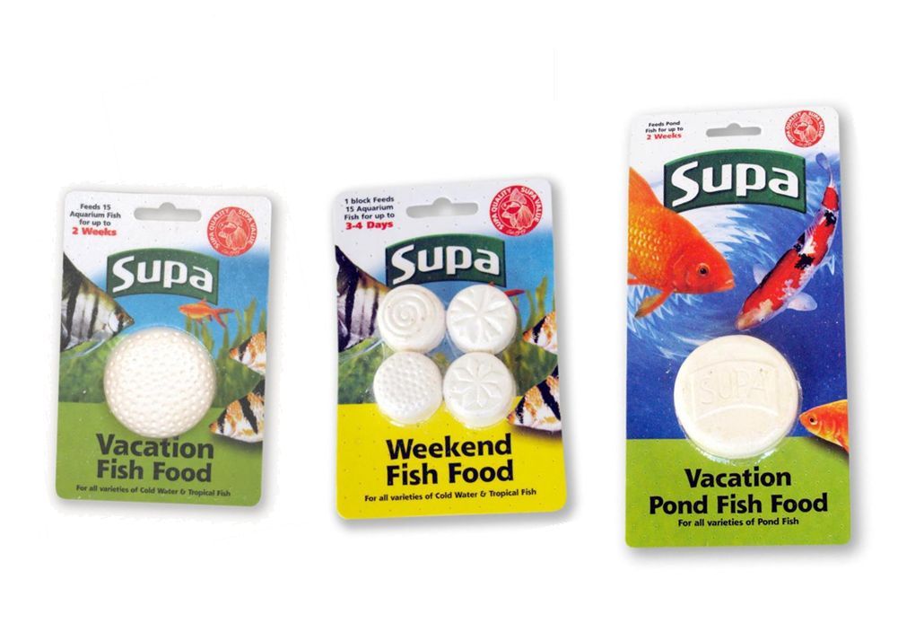 Supa Holiday Fish Food Feeding Blocks Aquarium Tropical Goldfish x2 x3