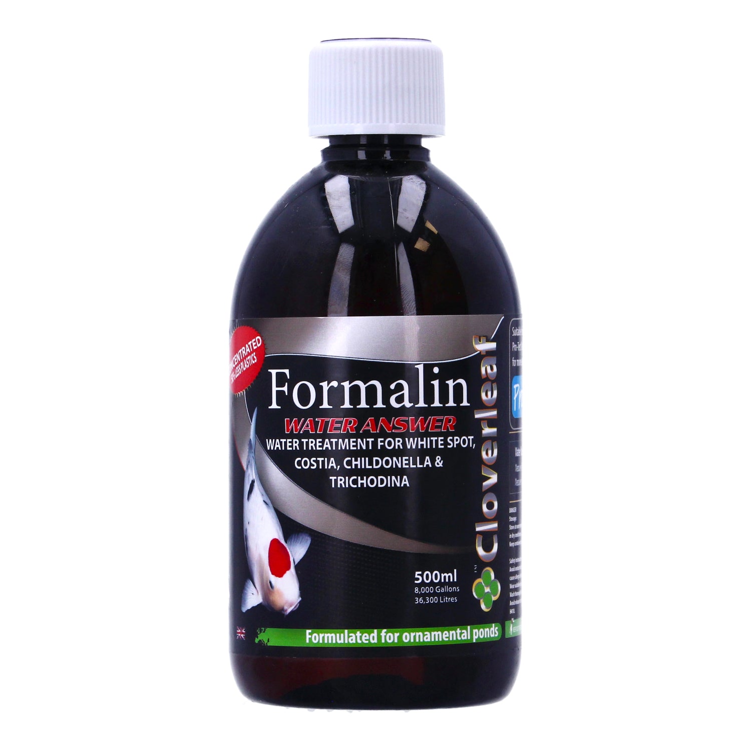 Cloverleaf Formalin Water Answer Koi Pond Water Treatment 250ml & 500ml