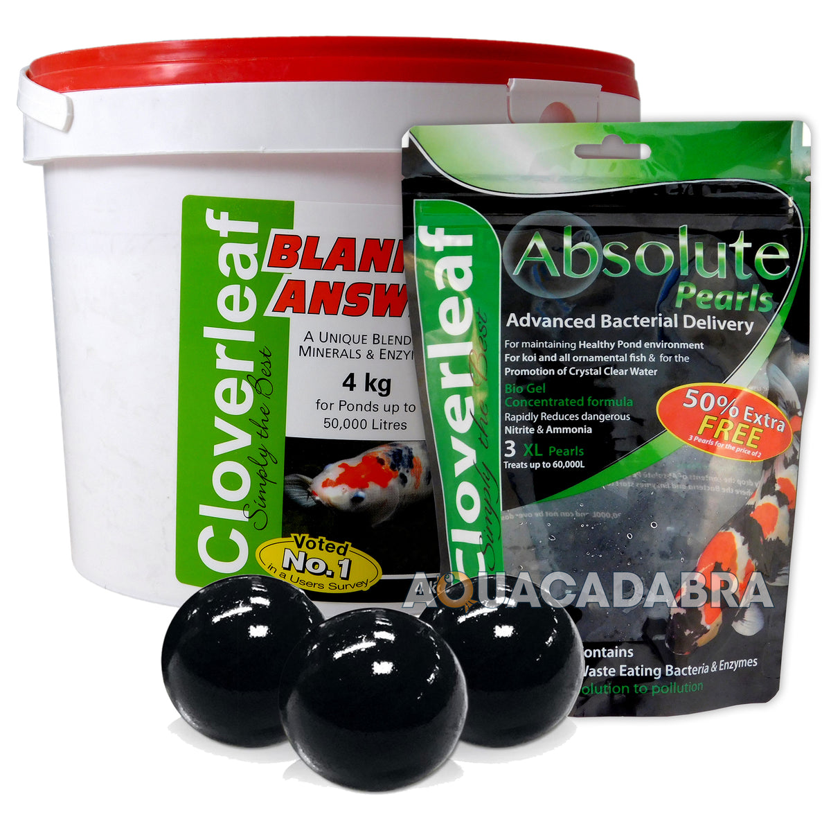 Cloverleaf Absolute Pearls XL & Blanket Answer Pond Treatment 2kg 4kg