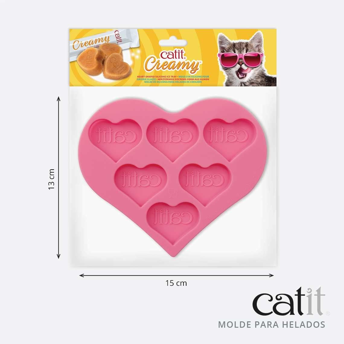 Catit Creamy Heart-Shaped Ice Tray 